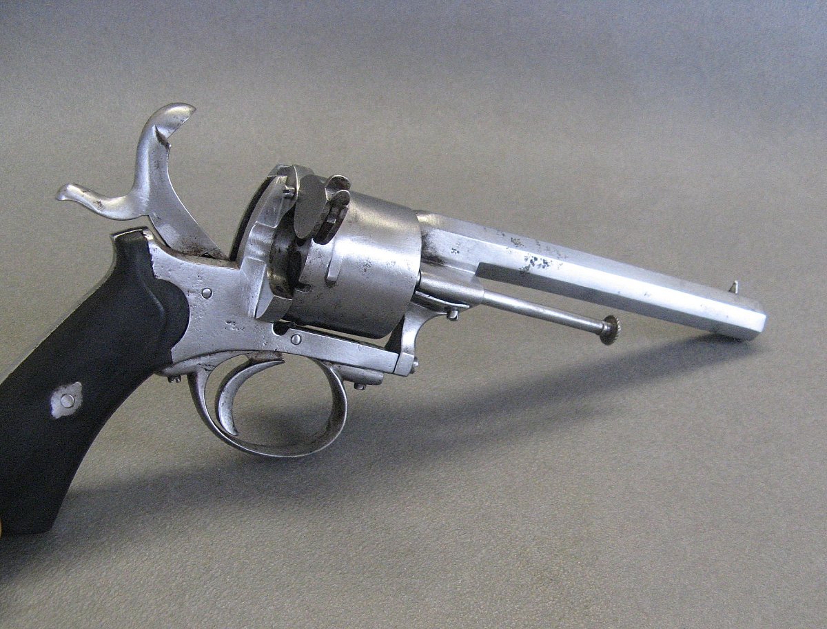 19th-century Lefaucheux-type Pin-cylinder Revolver, 11 Mm Caliber.-photo-1