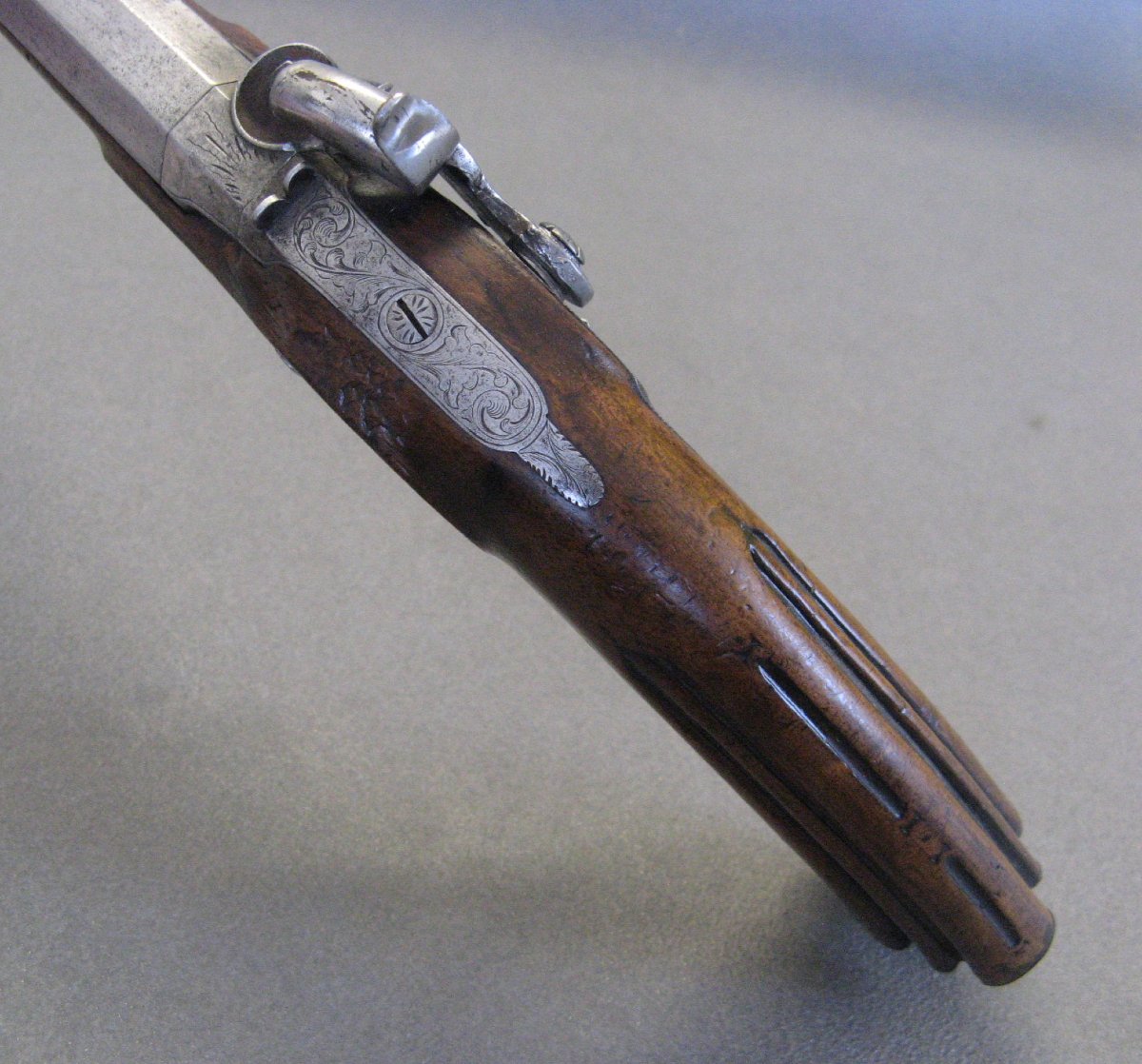 Cap-and-ball Pistol – Liège, 19th Century.-photo-1