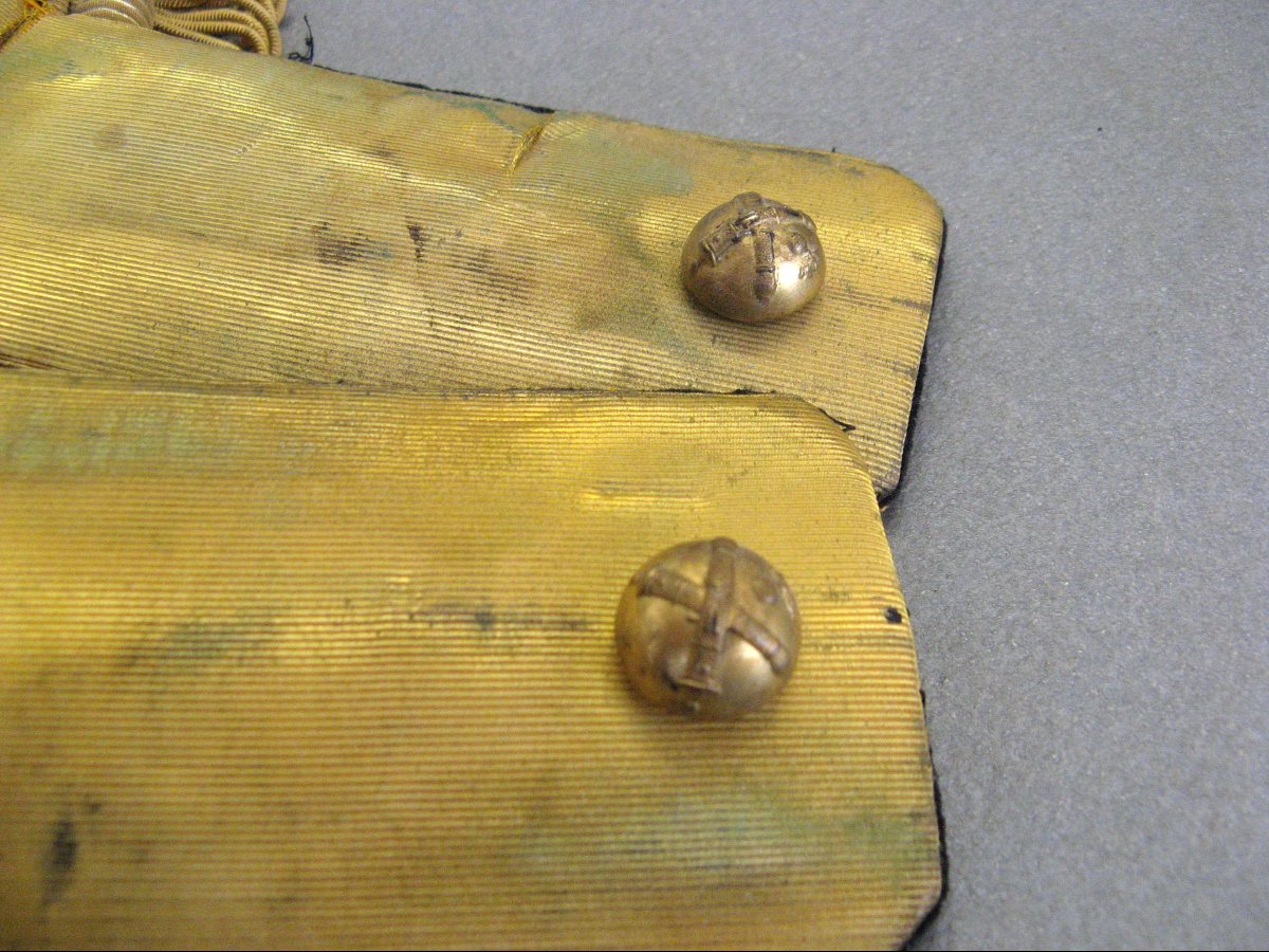 Pair Of Third Republic Artillery Officer's Epaulets.-photo-3
