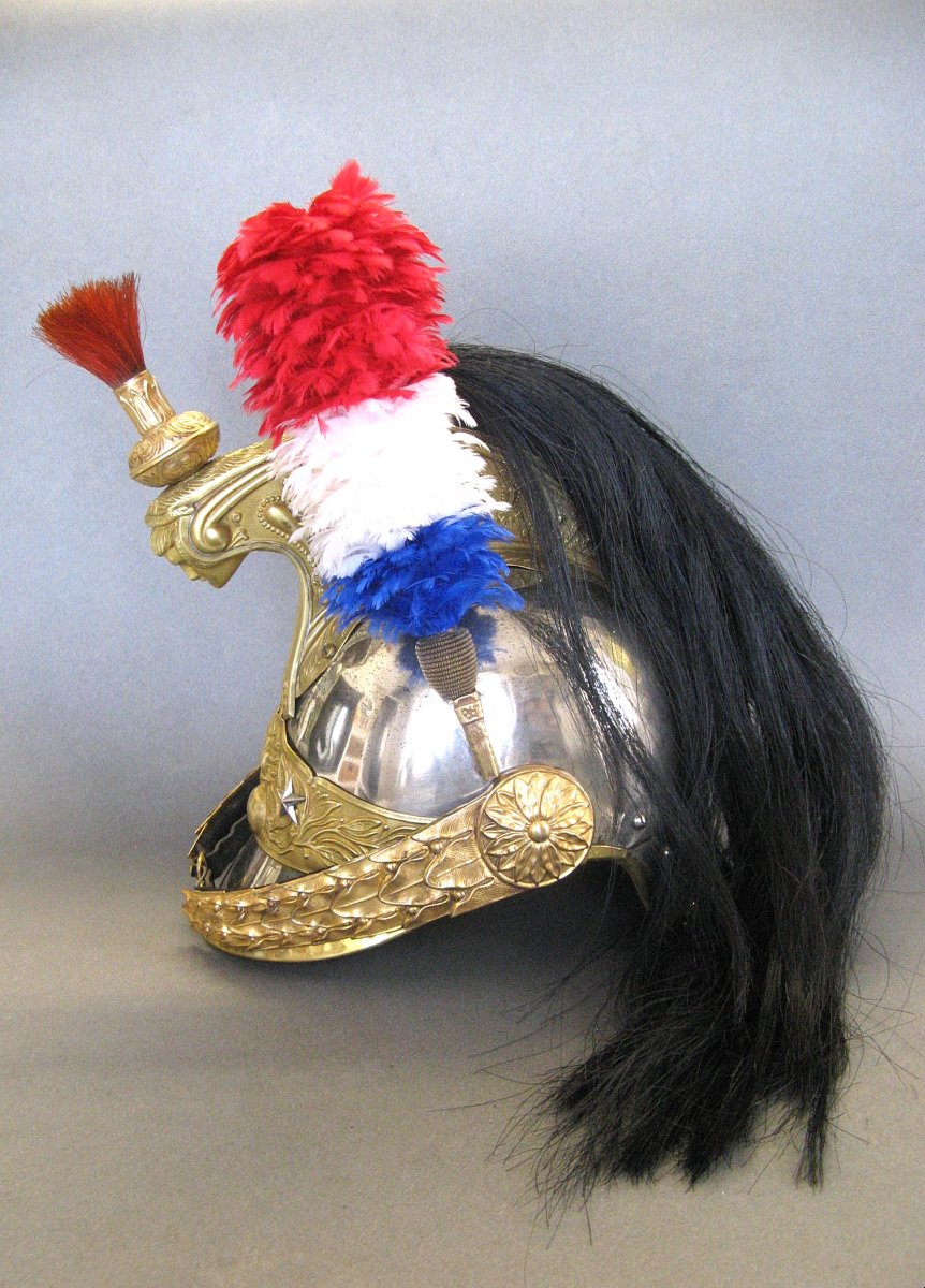 Cavalry Brigadier General's Helmet Of The Cuirassiers, Model 1872, Modified In 1874.-photo-3