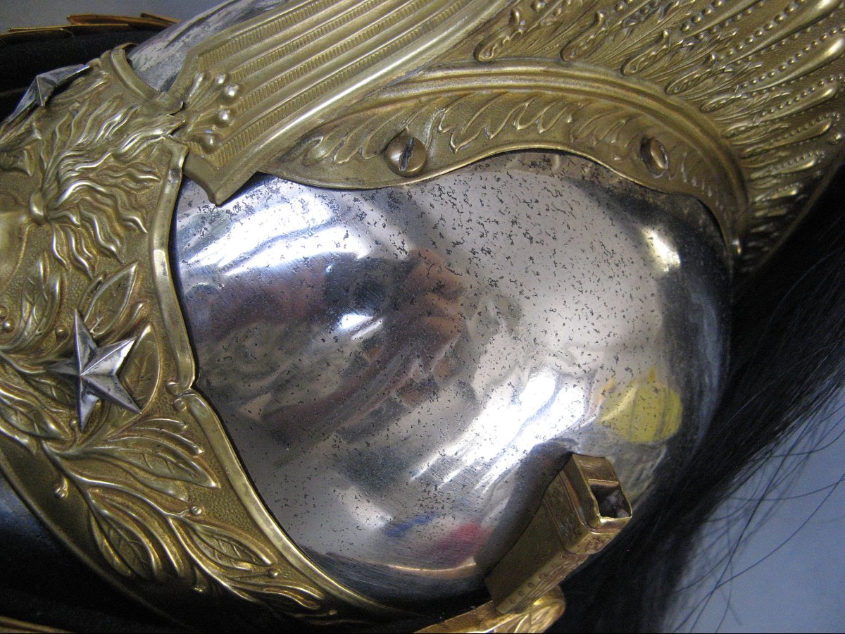 Cavalry Brigadier General's Helmet Of The Cuirassiers, Model 1872, Modified In 1874.-photo-4