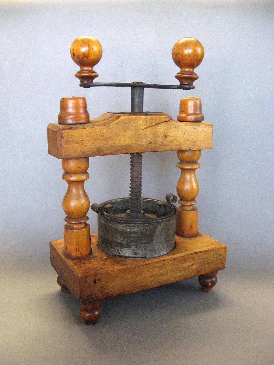 Petit Pressoir De Table Art Populaire 19eme.-photo-4