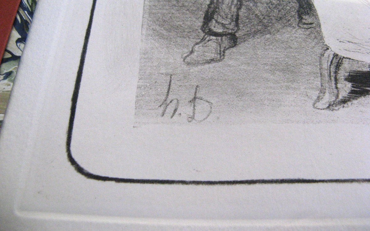 Lithographie Honoré Daumier Les Gens De médecine  " Le médecin hydropathe ".-photo-4