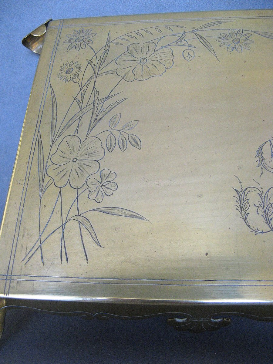 Handcrafted Brass Trivet.-photo-3