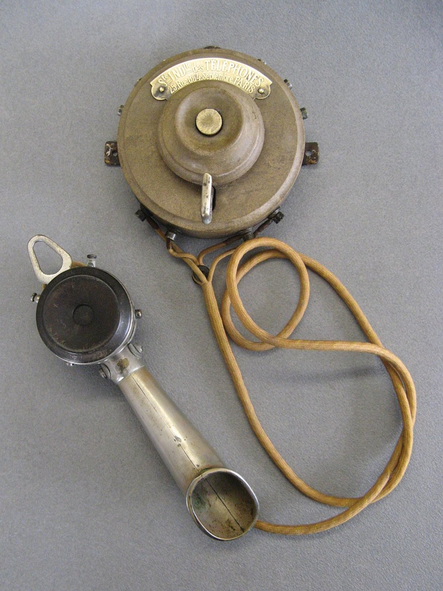 Wall-mounted Telephone, Early 20th Century, Circa 1900.-photo-4