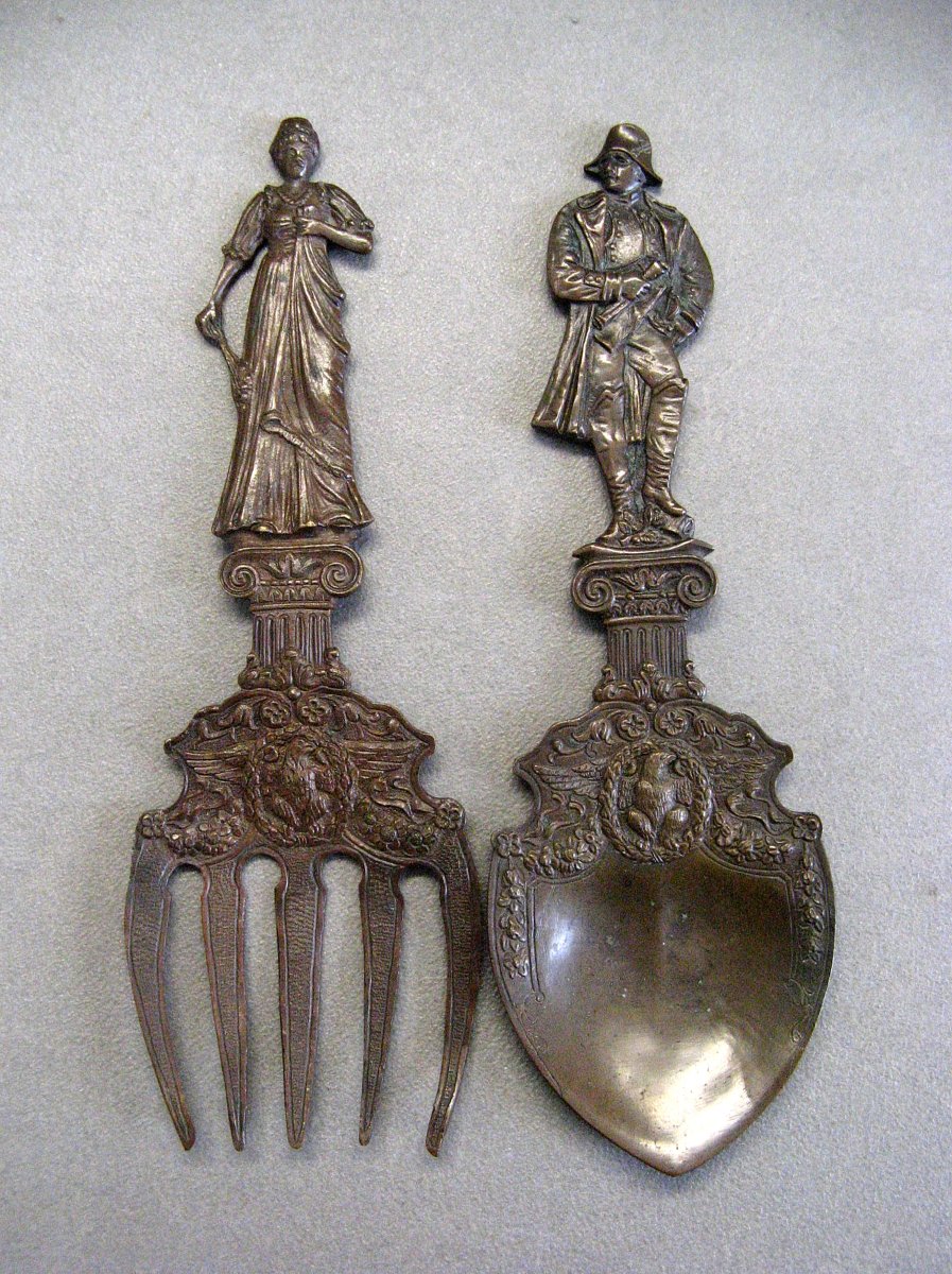 Bronze Serving Set – Napoleon & Josephine – Empire Style