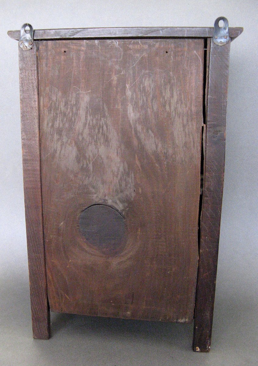 Miniature Carved Wooden Breton Cabinet - Late 19th Century.-photo-3