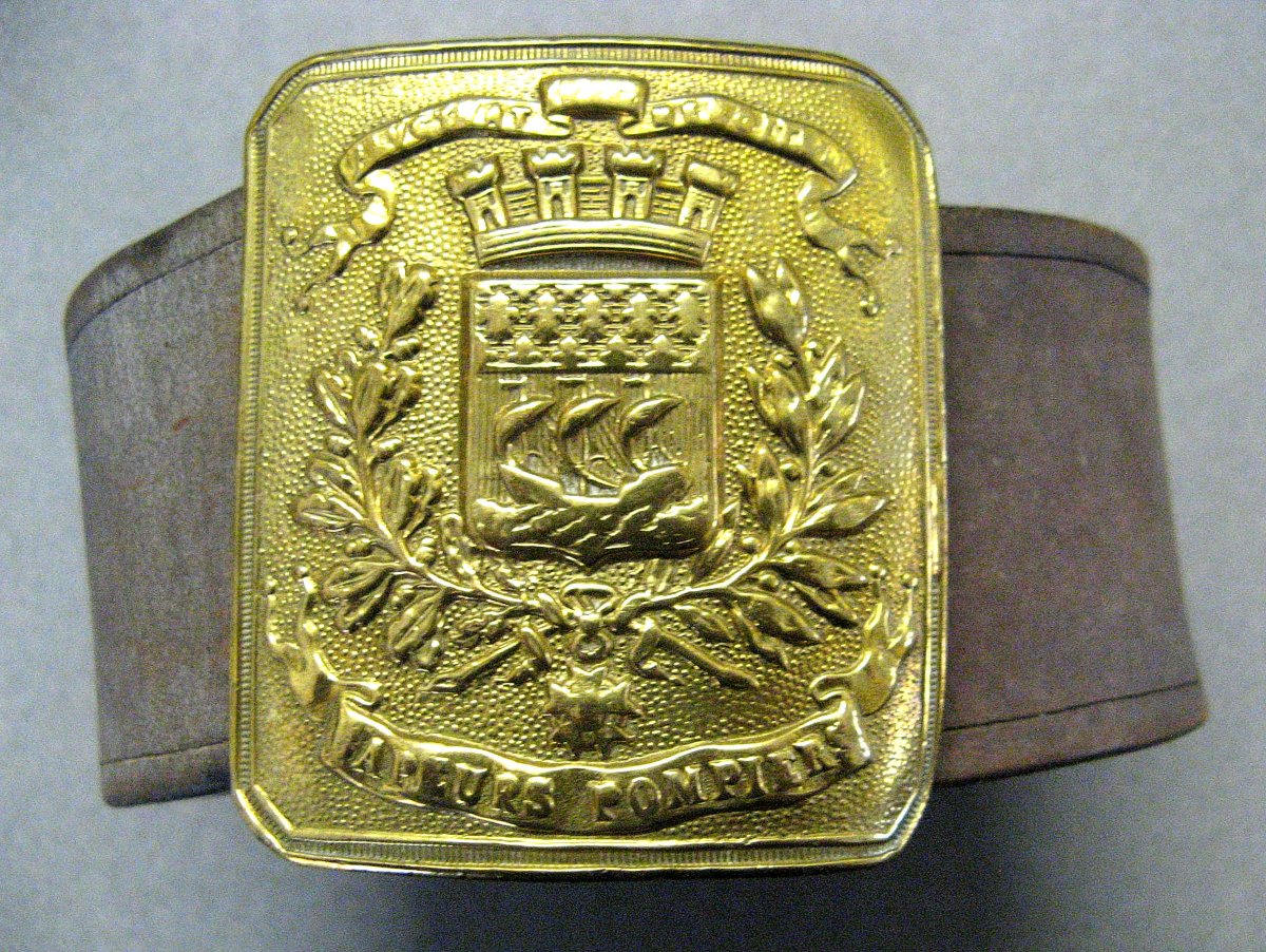 1909-model Belt Of The Paris Fire Brigade.