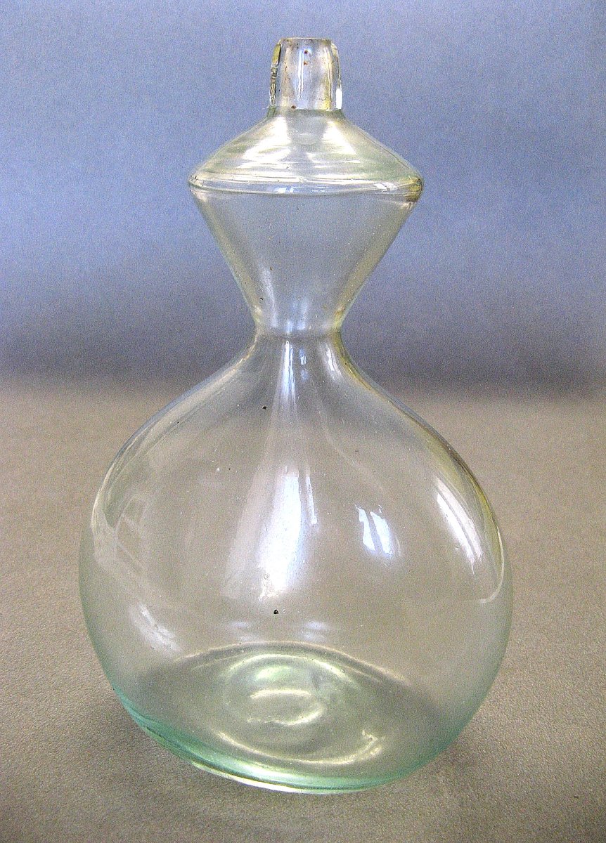 Blown-glass Shepherd's Bottle – 18th/19th-century Folk Art.