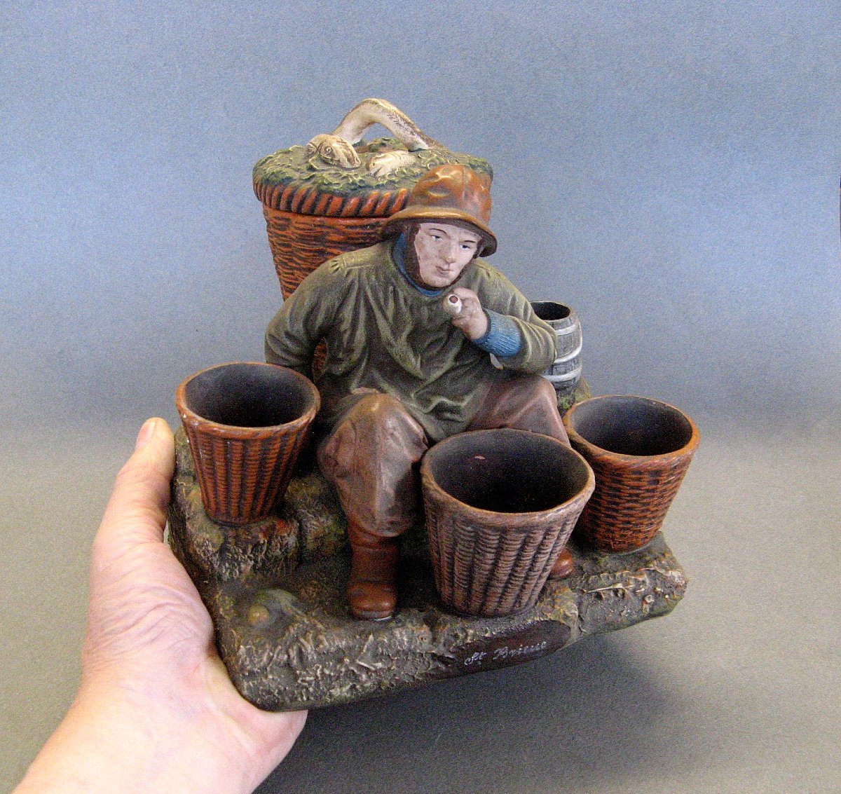 Seaside Terracotta, Circa 1900, Souvenir From St. Brieuc-photo-2