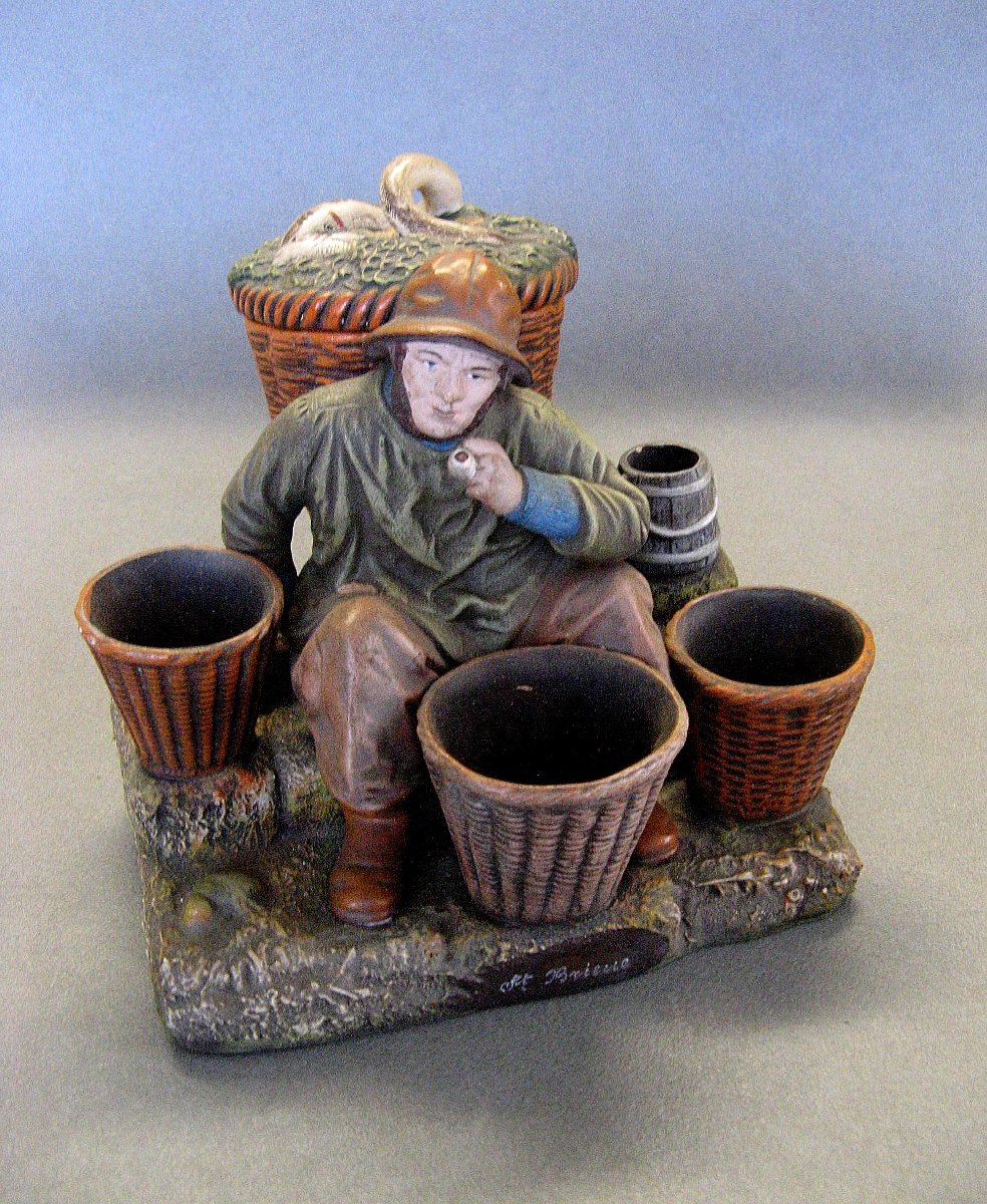 Seaside Terracotta, Circa 1900, Souvenir From St. Brieuc