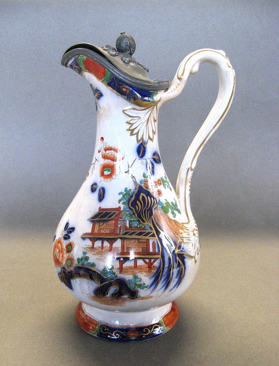 Pichet Aiguière XIXe Staffordshire Décor Imari.
