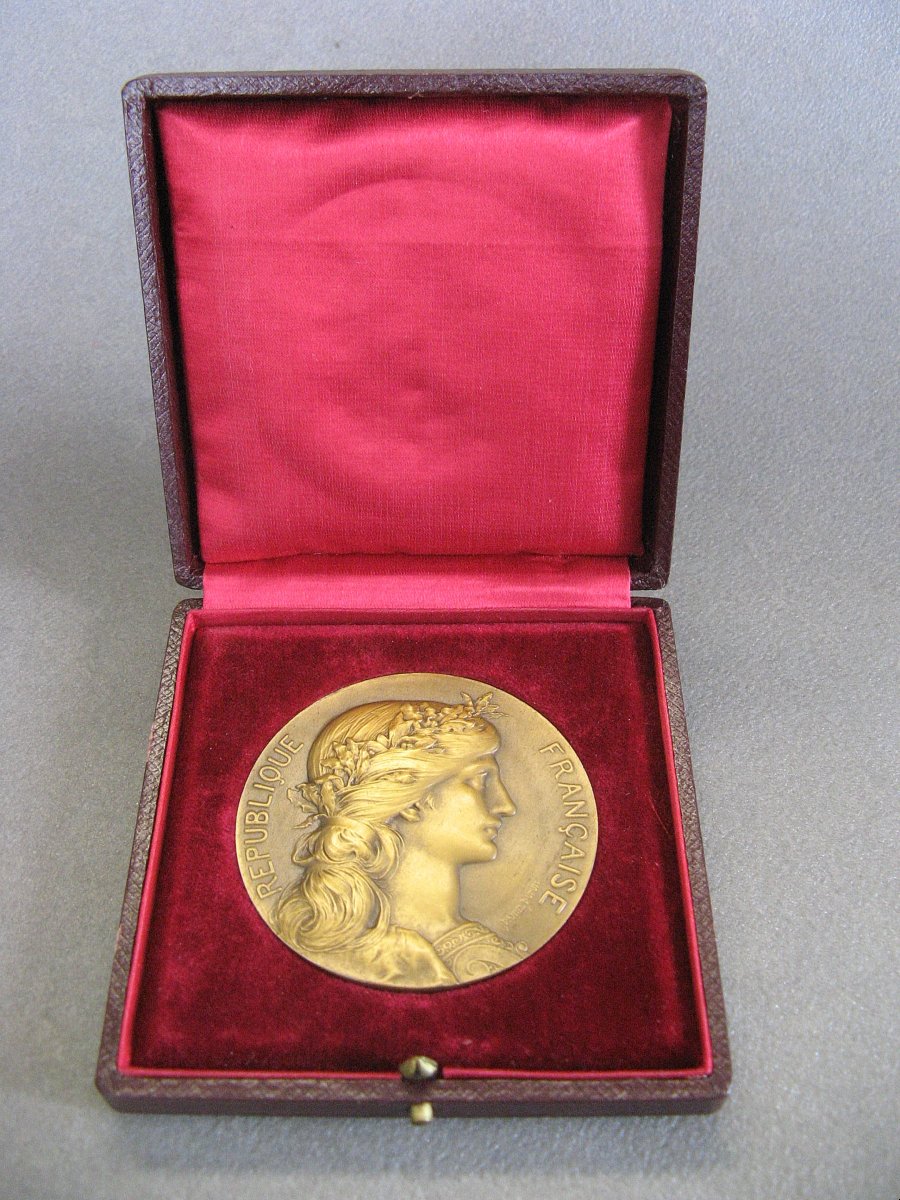 Médaille en bronze Henri DUBOIS avec écrin d'origine – Céramique.