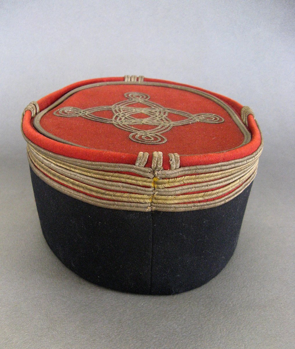  képi militaire de Lieutenant-Colonel d'un Régiment de Dragons Mle 1919/31.-photo-4