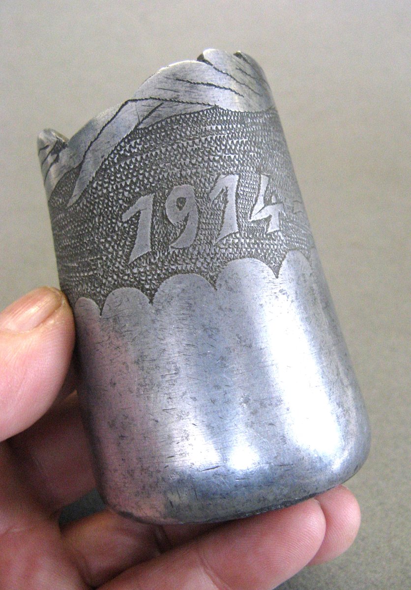 Artisanat de Tranchée - Objet de Poilu de 14/18.-photo-3