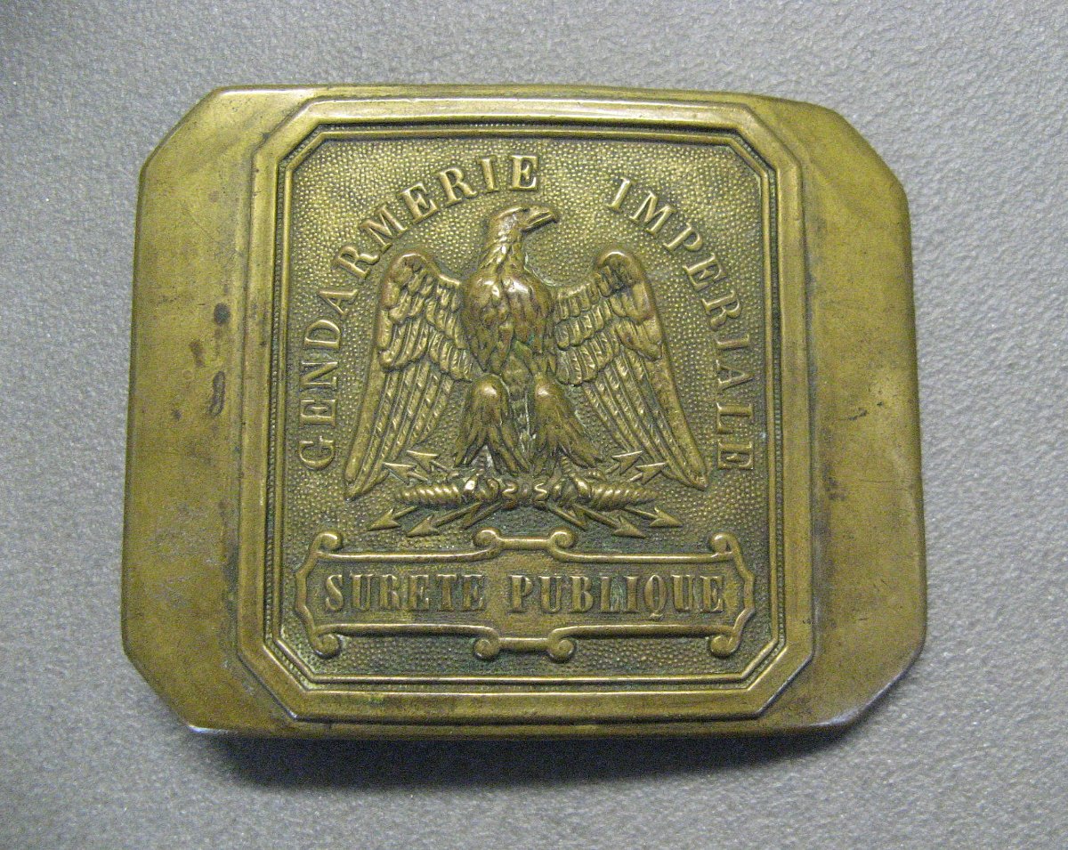 Imperial Gendarmerie Belt Buckle, Model 1854, Second Empire.