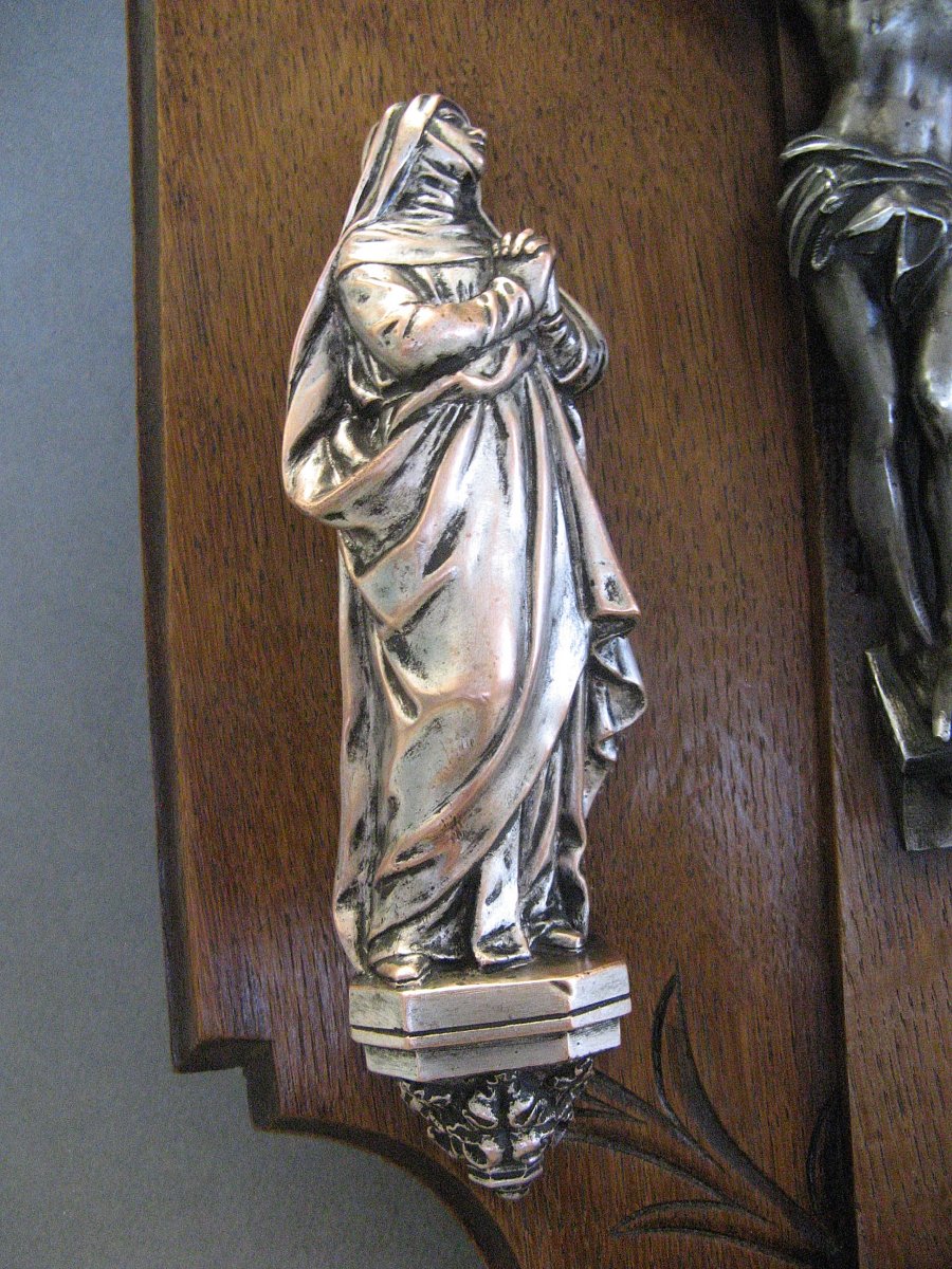  Large Wall-mounted Stations Of The Cross Or Living Room Crucifix From The Late 19th/early 20th Century.-photo-2