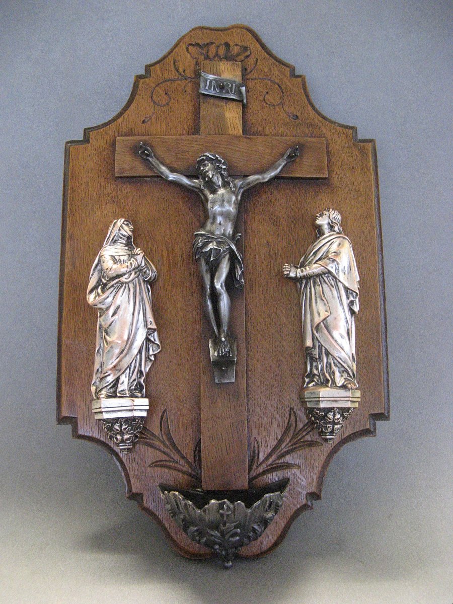  Large Wall-mounted Stations Of The Cross Or Living Room Crucifix From The Late 19th/early 20th Century.