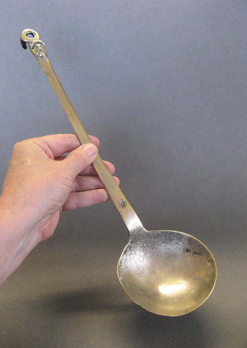  Anthropomorphic Bronze Ladle – High Middle Ages.-photo-2