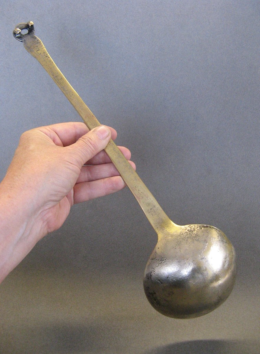  Anthropomorphic Bronze Ladle – High Middle Ages.-photo-4