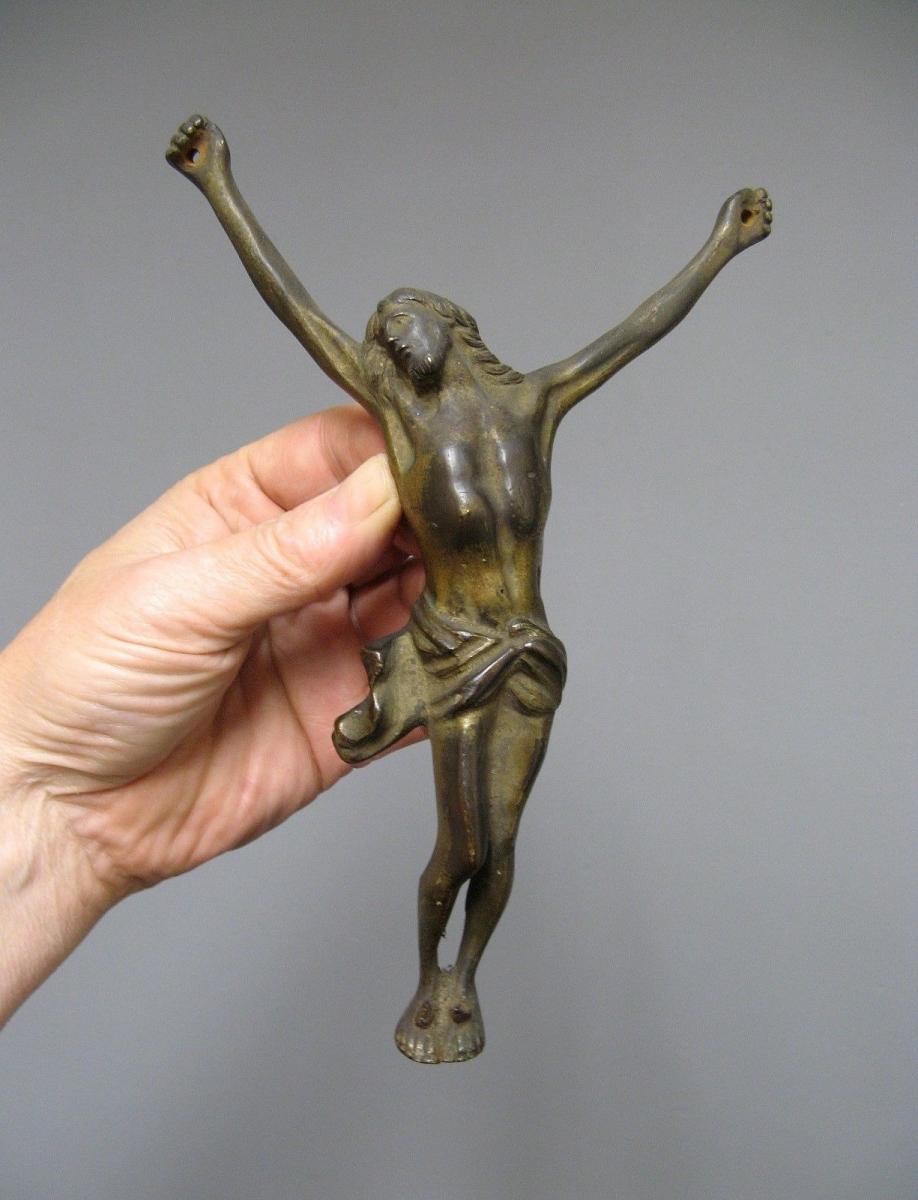 Christ En Bronze XVIIIe.