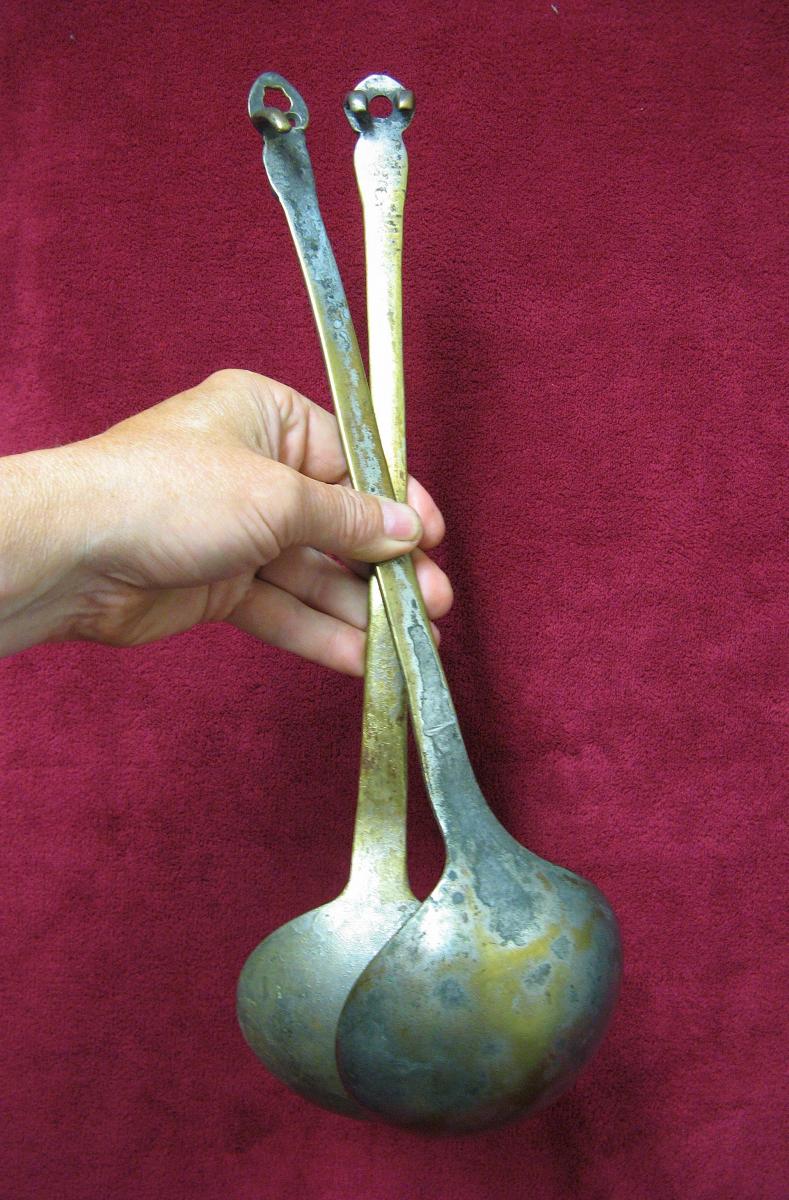 Lot Of Two Ladles Anthropomorph 17th.-photo-4