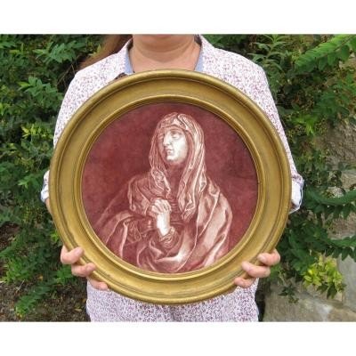 Painting On Porcelain Of Edouard Fromentin 1899.-photo-2
