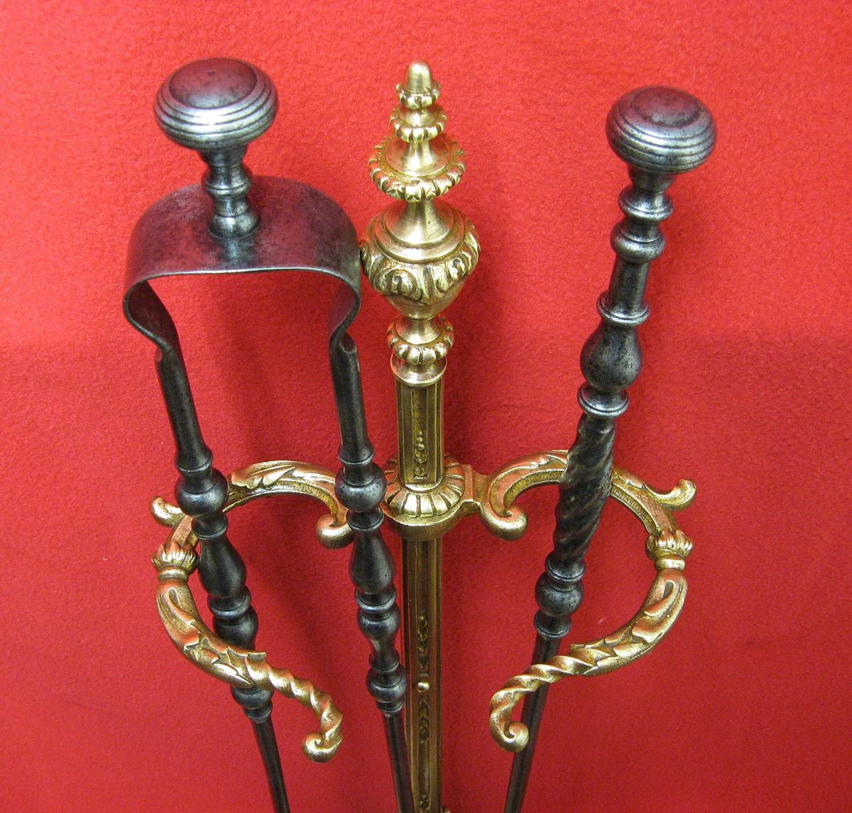 Servant Nineteenth Fireplace. Louis XVI Style.-photo-3