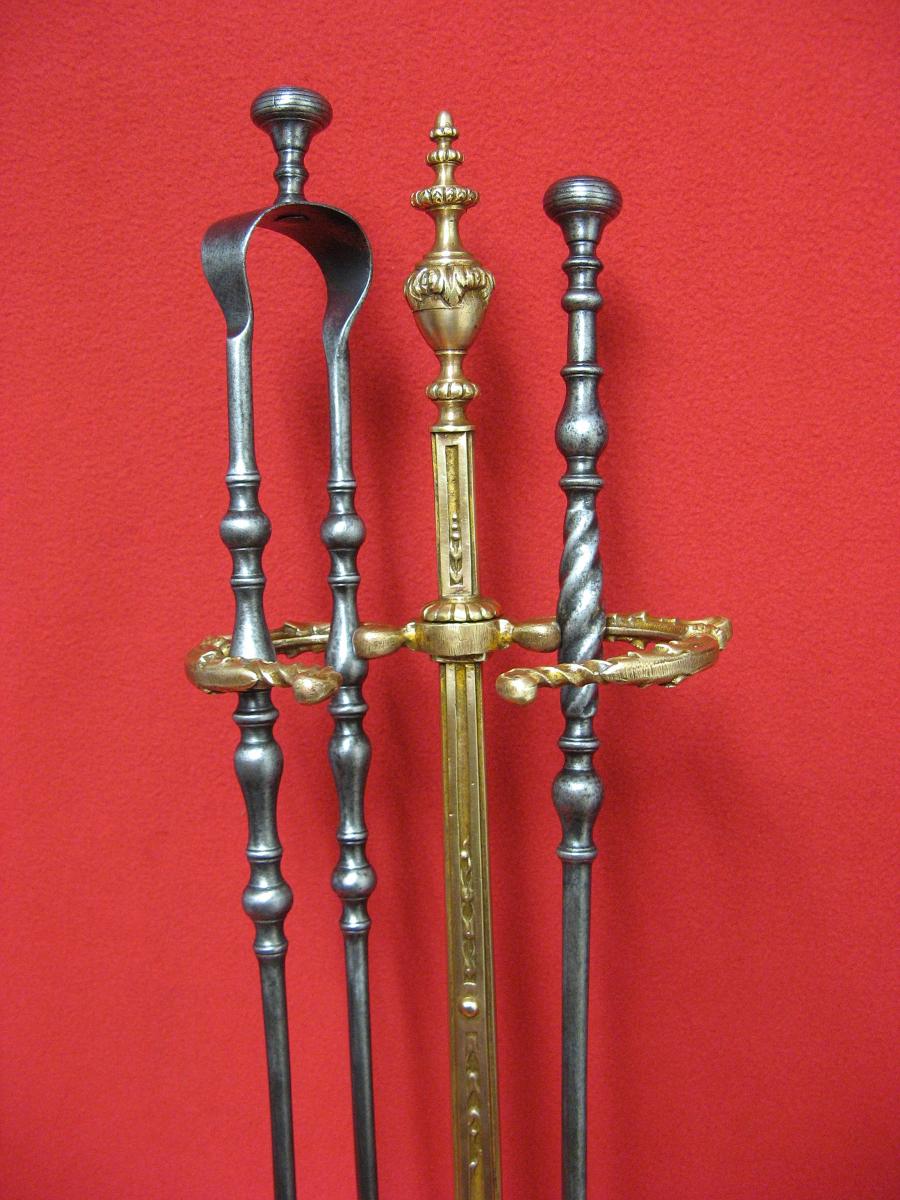Servant Nineteenth Fireplace. Louis XVI Style.-photo-4