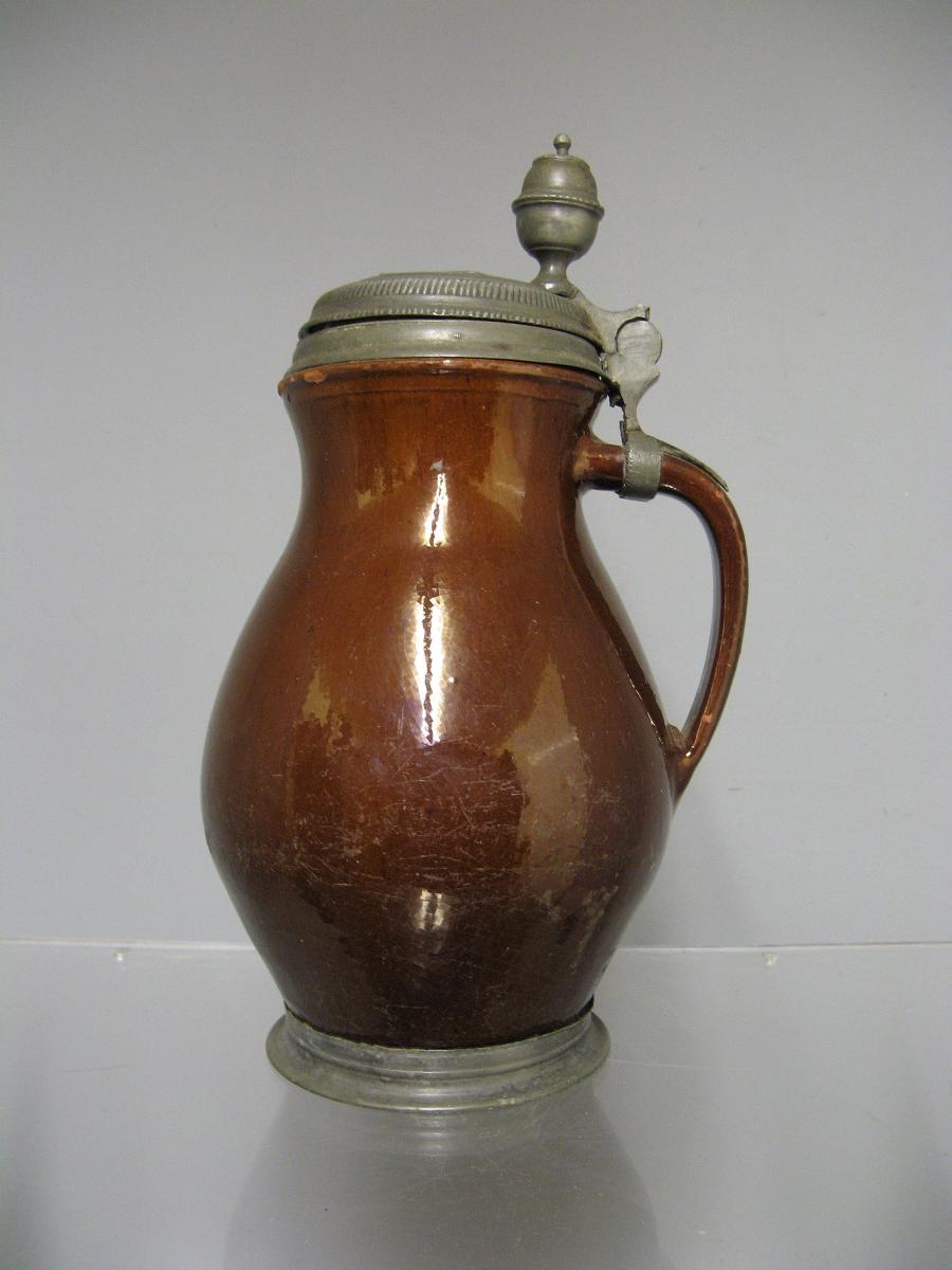 Pitcher Covered Earthenware Eighteenth.