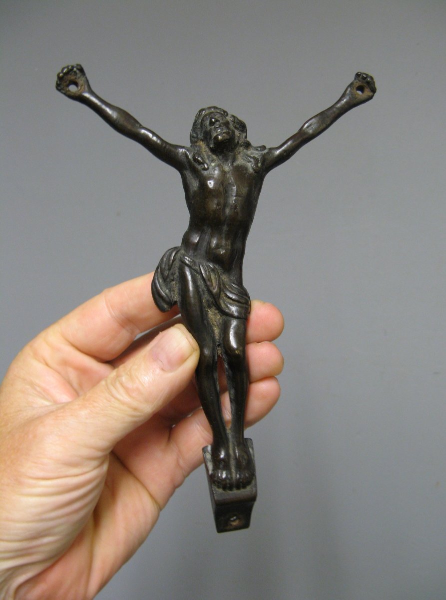 Christ En Bronze XVIIIe.