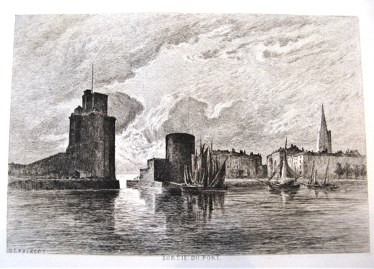 Collection De Vingt cinq Lithographies XIXe, De La Rochelle Et Environ. Par Dieudonné Lancelot.-photo-4