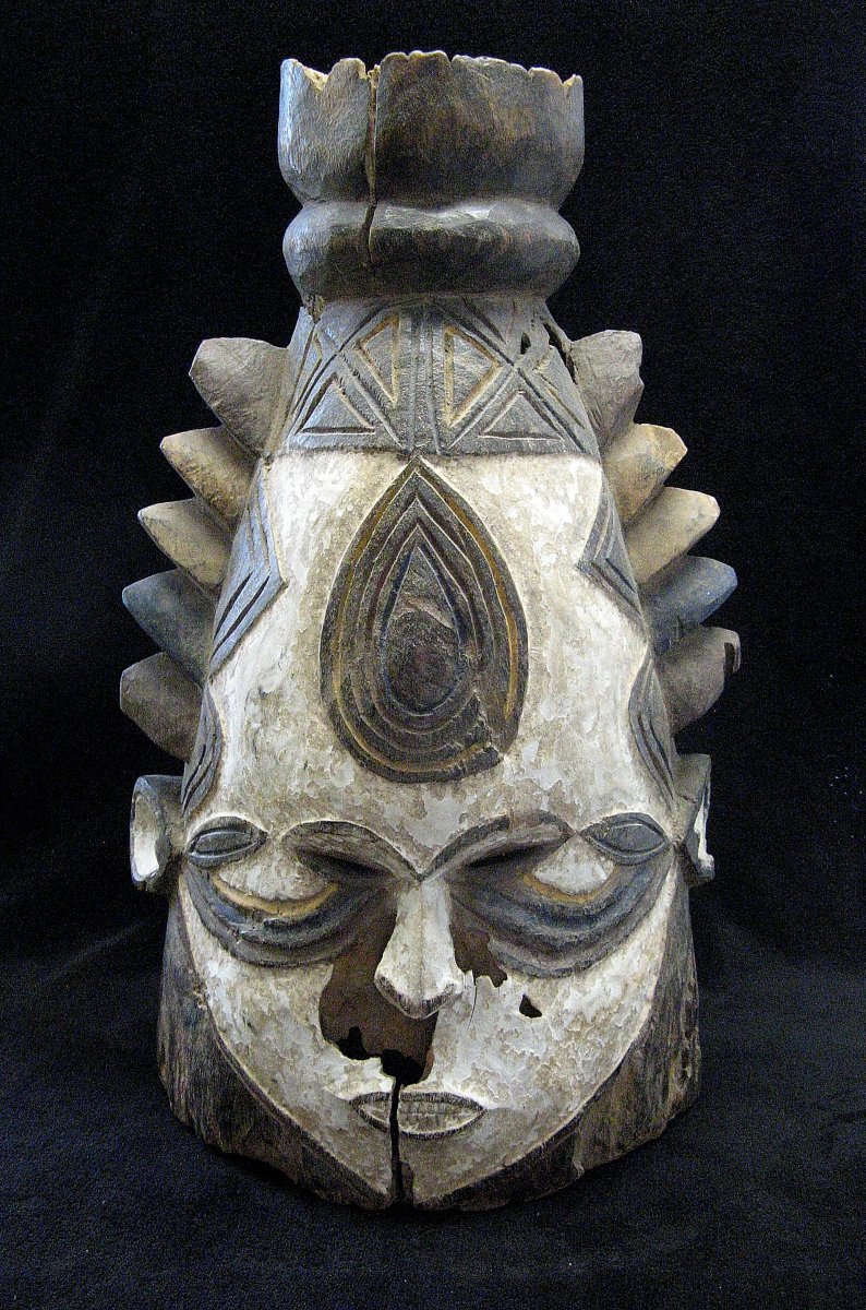 Masque Cimier Conique - Igbo / Ibo - Nigeria