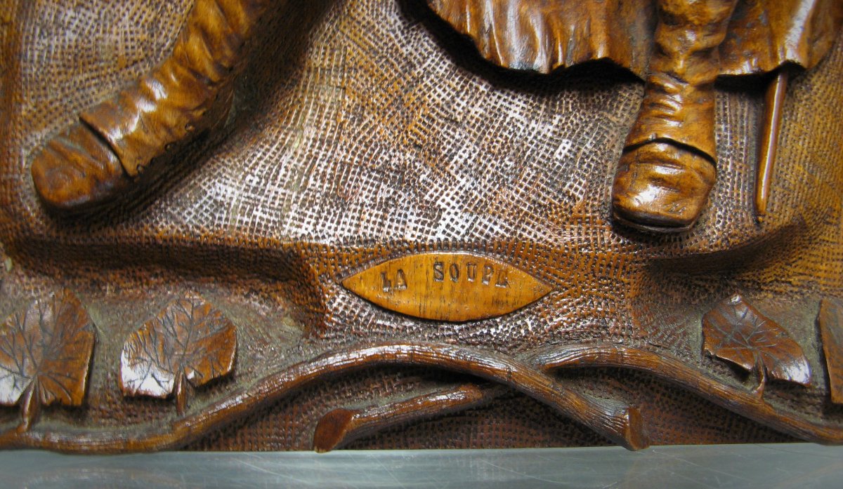 Carved Wooden Panel. Hairy From 14/18-photo-1