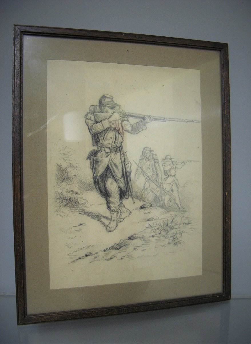 Military Drawing. Franco German War From 1870/73.