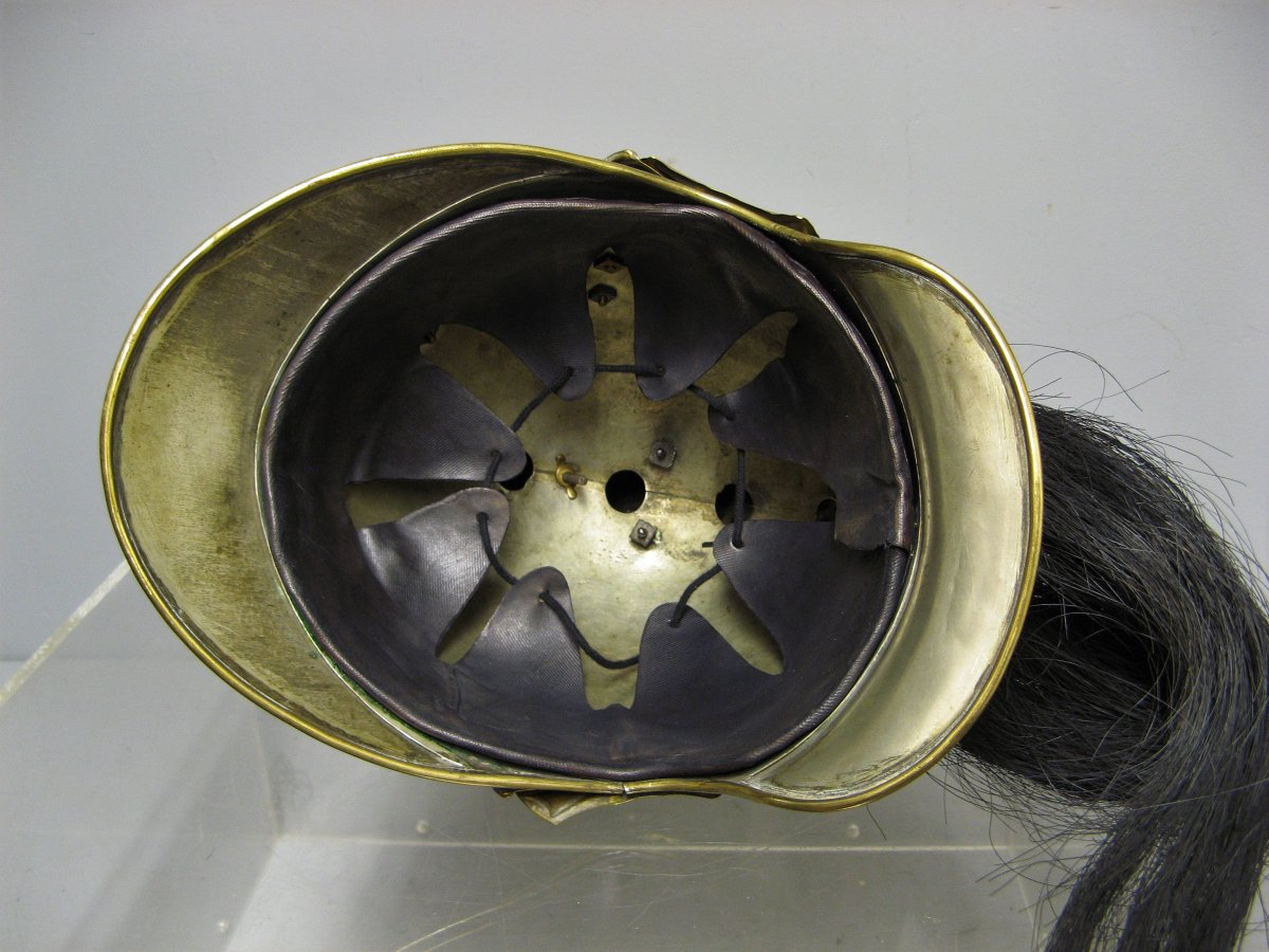 Belgian Cuirassier Crest Helmet. Miss 1845-photo-2