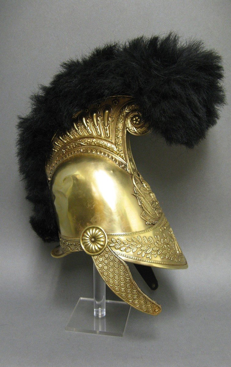 Casque De Sapeurs- Pompiers Mle 1821. Second Empire. Napoléon III.-photo-4