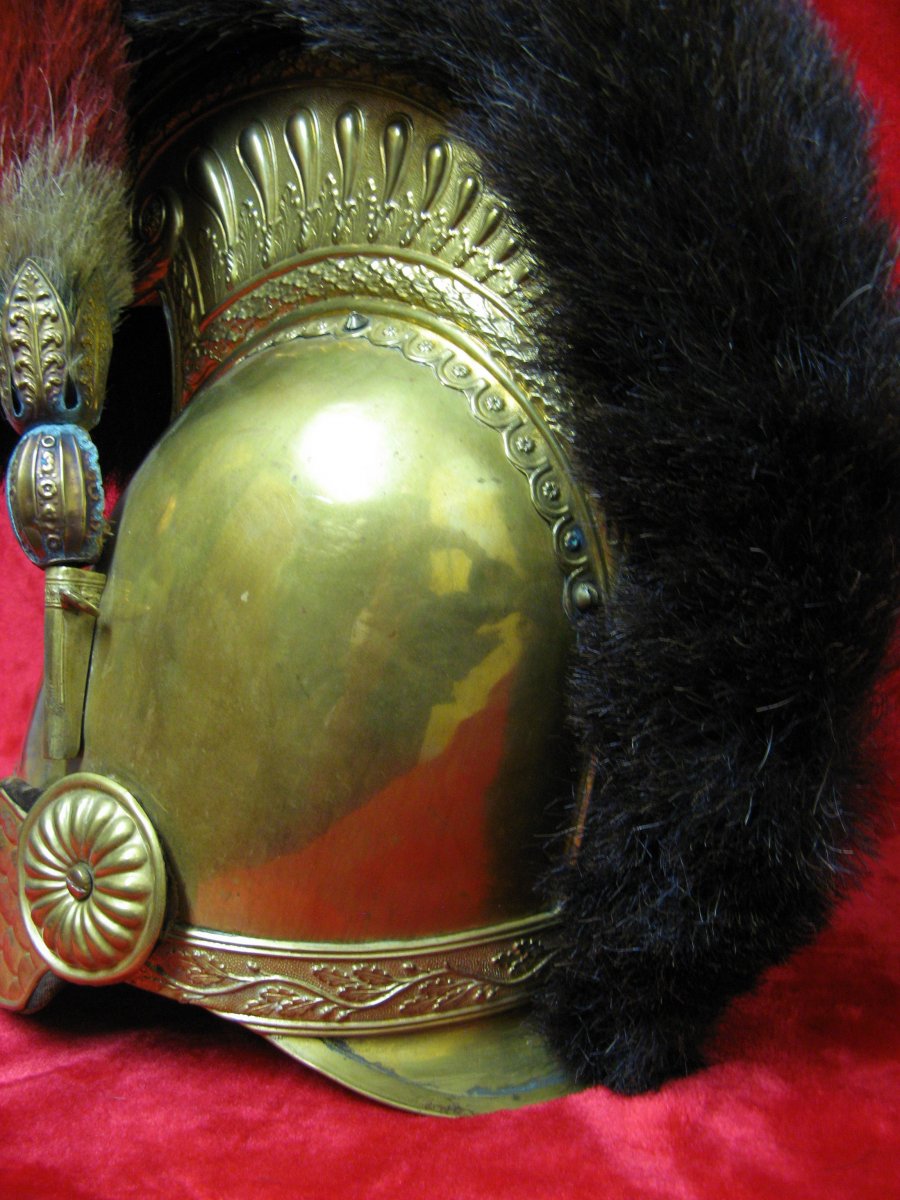 Casque De Sapeur Pompier Mle 1821. Début du Second Empire.-photo-3