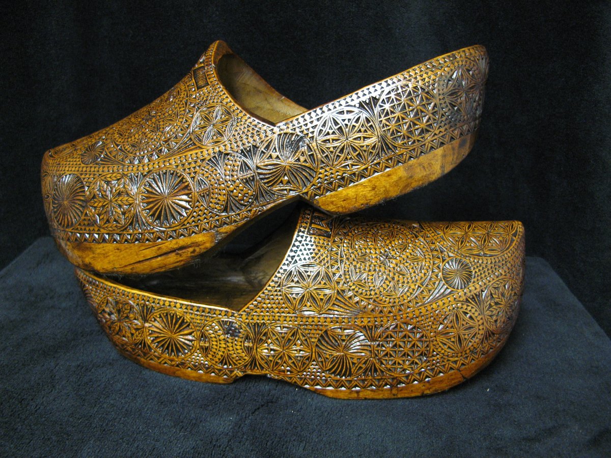 Paire De Sabot De Mariage.-photo-2