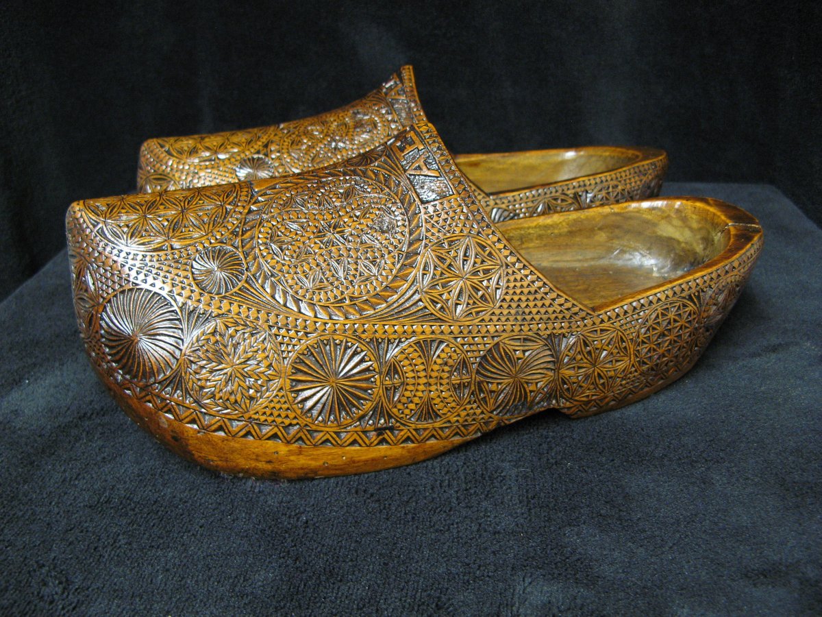 Paire De Sabot De Mariage.
