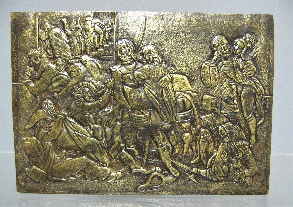Erotic Plaque To Soldiers Of The Nineteenth Empire.-photo-1