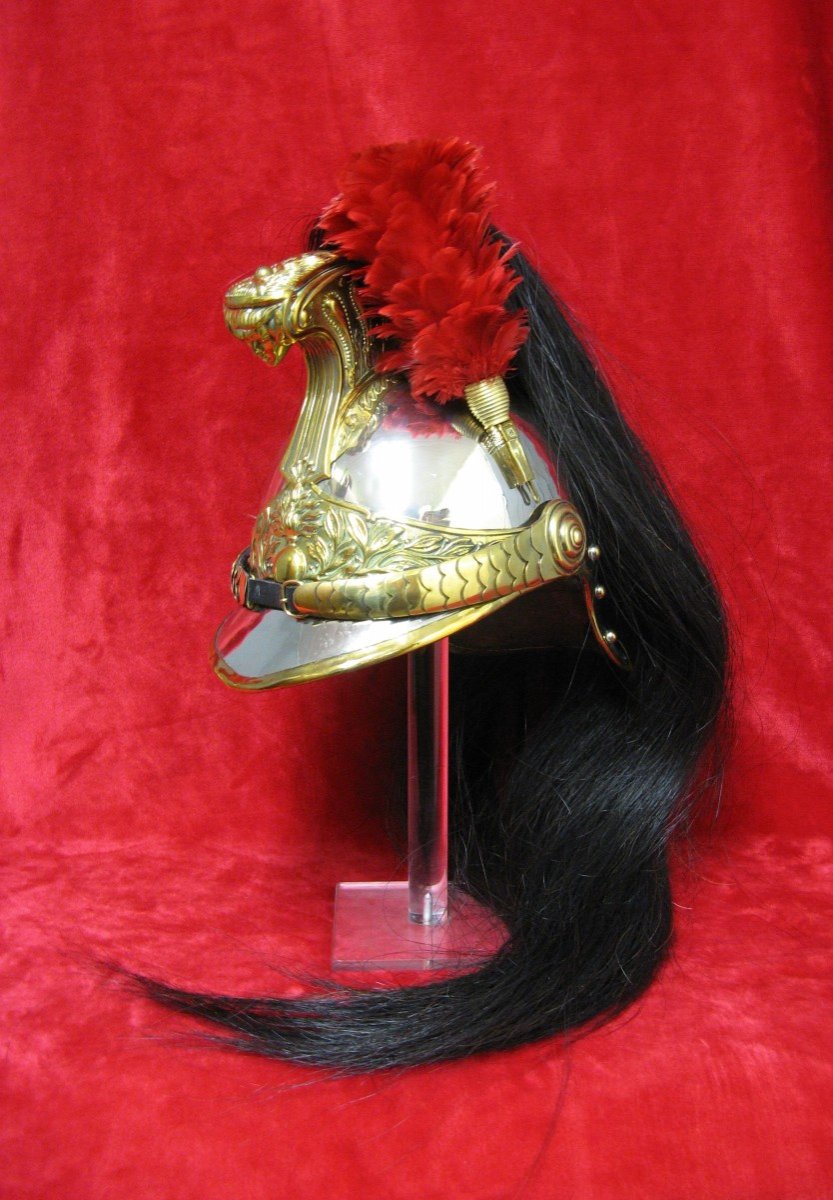  Casque De Dragon Modèle 1874. Cavalerie 14/18.-photo-2