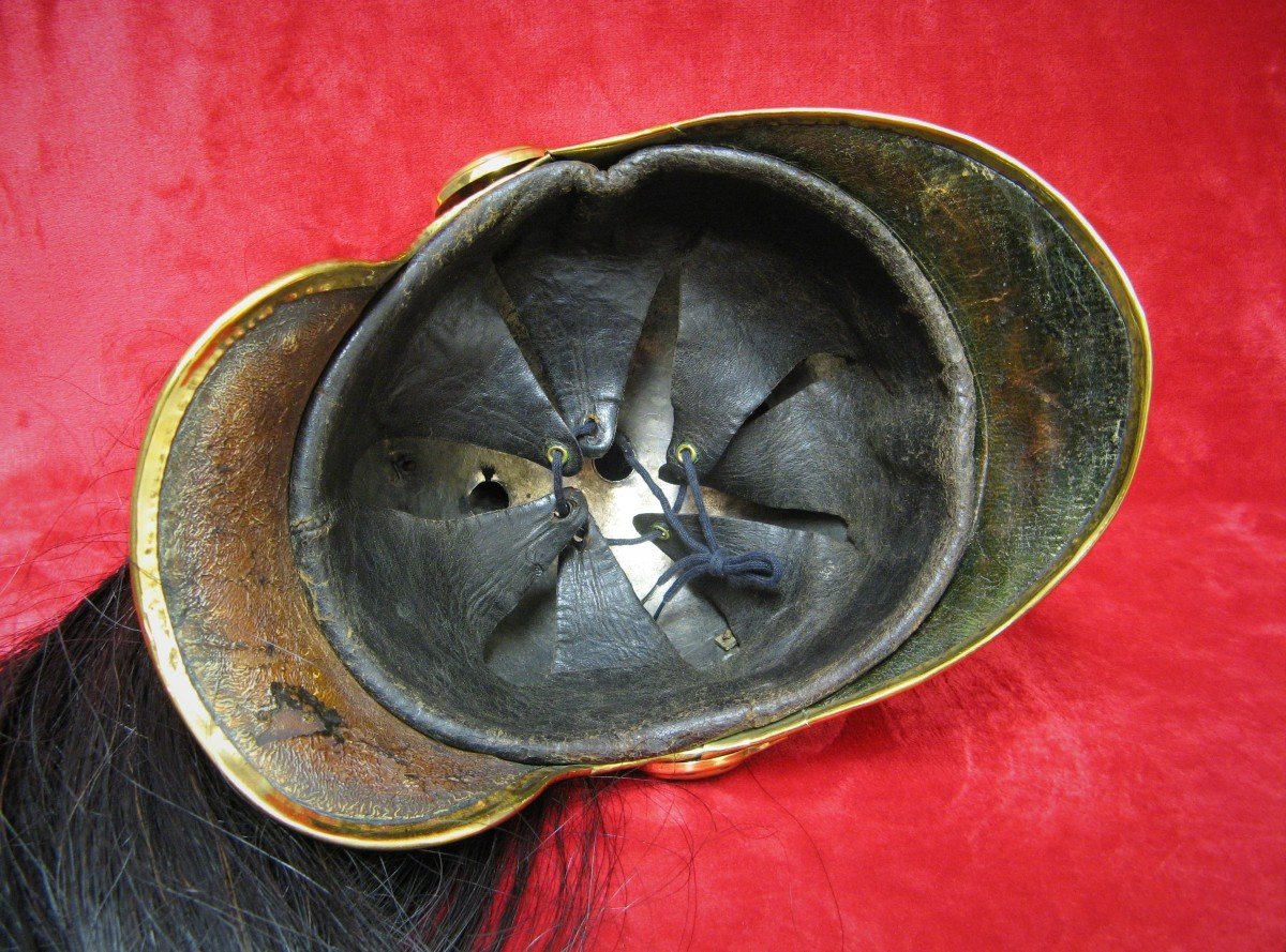  Casque De Dragon Modèle 1874. Cavalerie 14/18.-photo-3