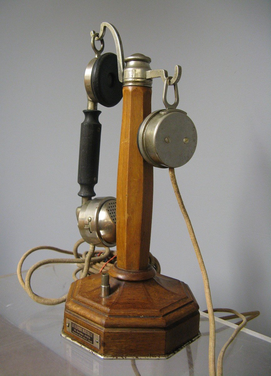 Column Desk Phone. Folk Art-photo-2