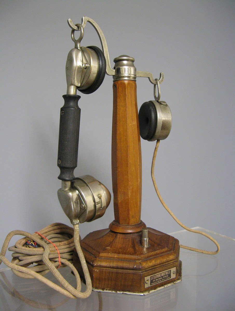 Column Desk Phone. Folk Art-photo-3