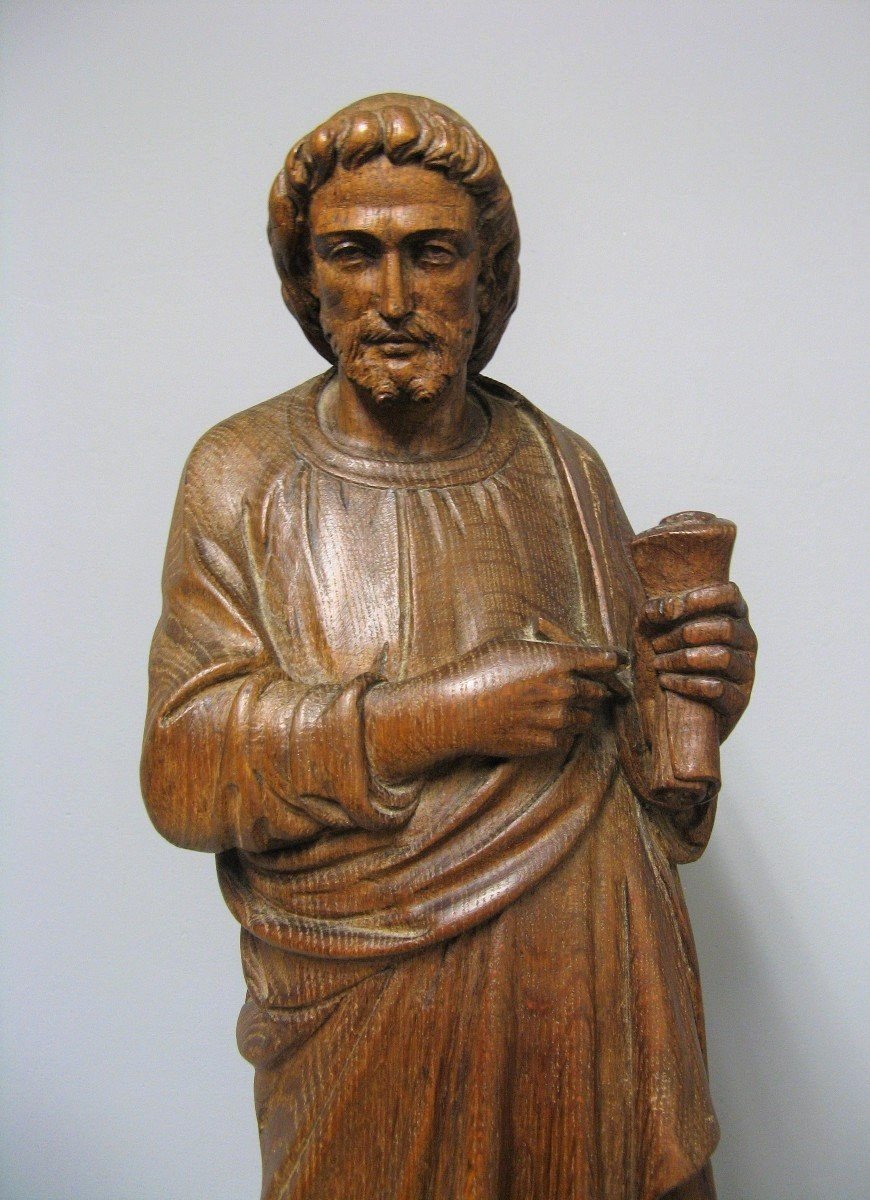 Large Statue In Carved Wood Late 18th Century -photo-2