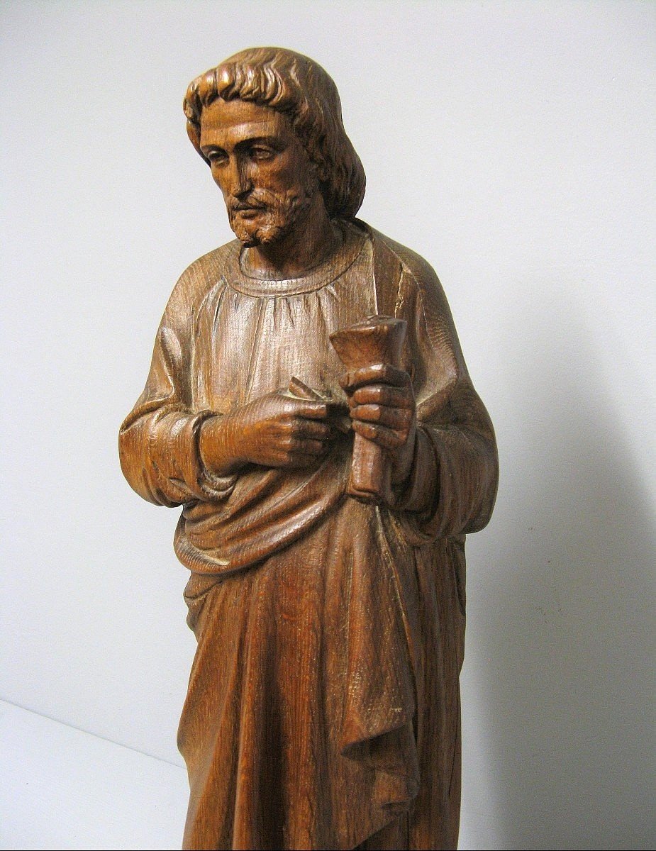 Large Statue In Carved Wood Late 18th Century -photo-3