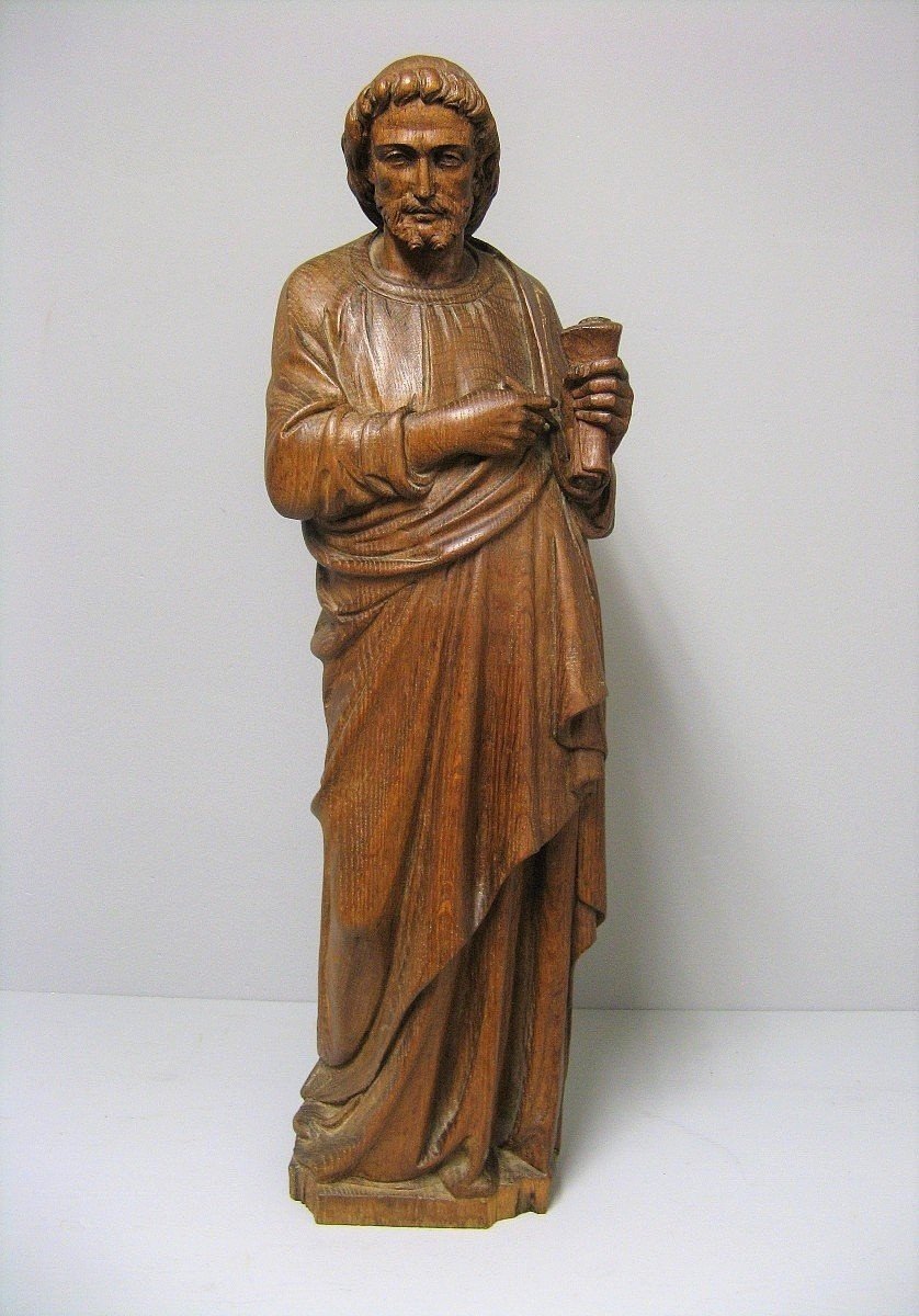 Large Statue In Carved Wood Late 18th Century -photo-5