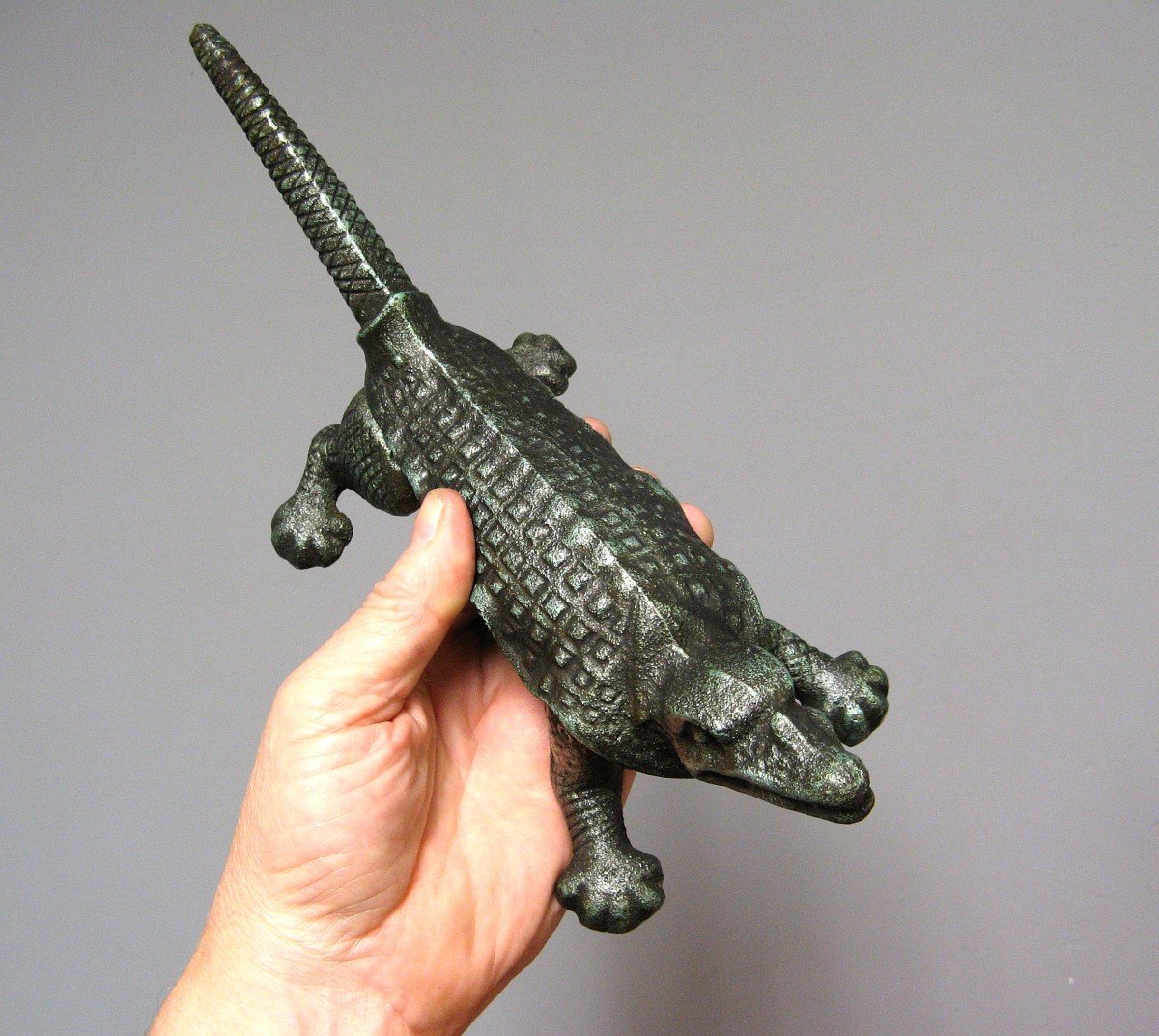 Mache Crocodile Stopper From Pharmacy Late Nineteenth.