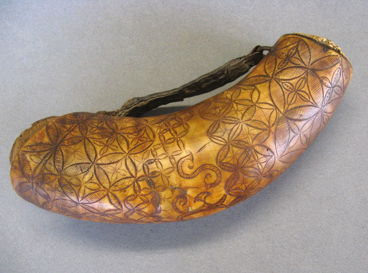 Decored Powder Horn 18e/19e-photo-4